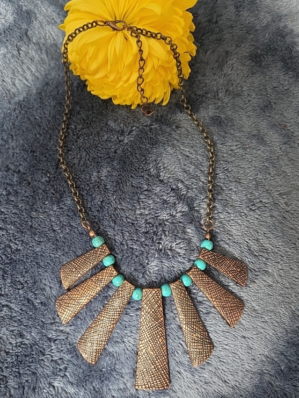 2/$35 Paparazzi "Sassy Stonehenge" Necklace In Copper.